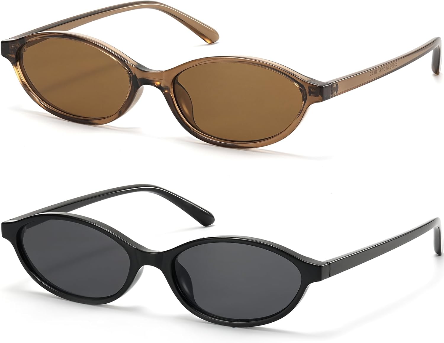 Ретро-солнцезащитные очки овальной формы «кошачий глаз» для женщин, маленькие, в стиле Y2K, тонкие, узкие, со 100% защитой от УФ-излучения, легкие, винтажные солнцезащитные очки 90-х ViewJoy, Black+brown
Ретро-солнцезащитные очки овальной формы «кошачий глаз» для женщин, маленькие, в стиле Y2K, тонкие, узкие, со 100% защитой от УФ-излучения, легкие, винтажные солнцезащитные очки 90-х ViewJoy, Black+brown