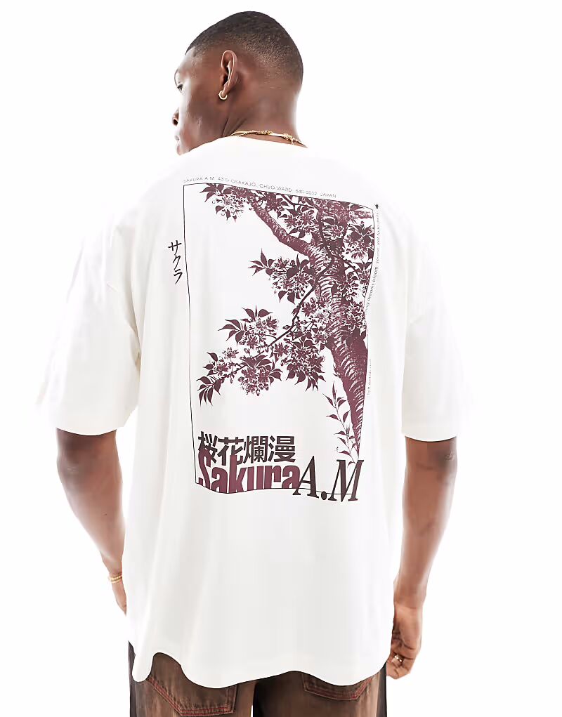 Футболка ASOS DESIGN свободного кроя с сувенирной графикой в кремово-белом цвете
Футболка ASOS DESIGN свободного кроя с сувенирной графикой в кремово-белом цвете