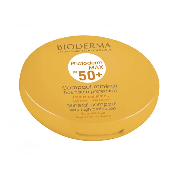 Золотая компактная пудра Spf50 Compact Mineral Bioderma, 10 g 
Золотая компактная пудра Spf50 Compact Mineral Bioderma, 10 g