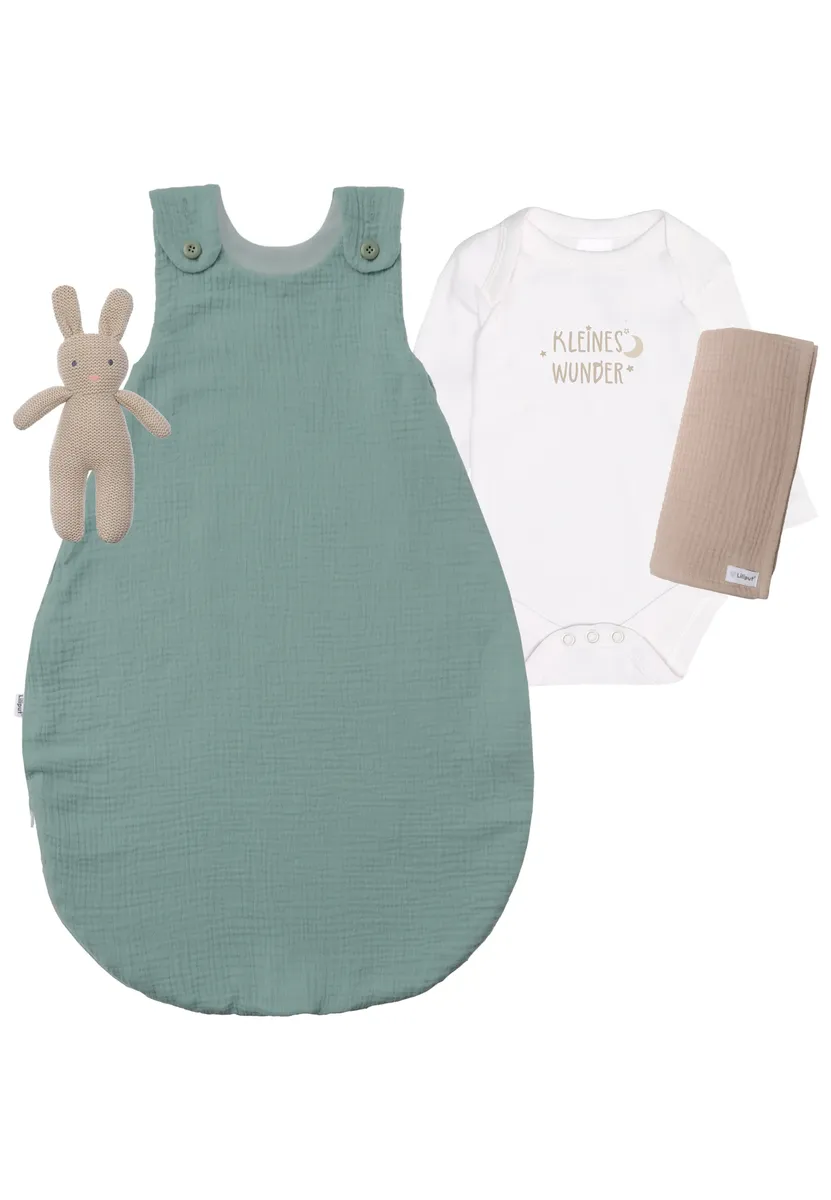 Комплект начального снаряжения Liliput "Маленькое чудо" с качественным муслиновым спальным мешком, зеленый
Комплект начального снаряжения Liliput "Маленькое чудо" с качественным муслиновым спальным мешком, зеленый