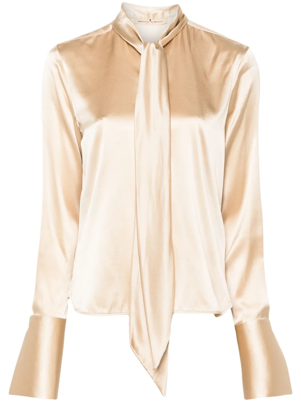 Рубашка с бантом Ermanno Scervino, нейтральный
Рубашка с бантом Ermanno Scervino, нейтральный