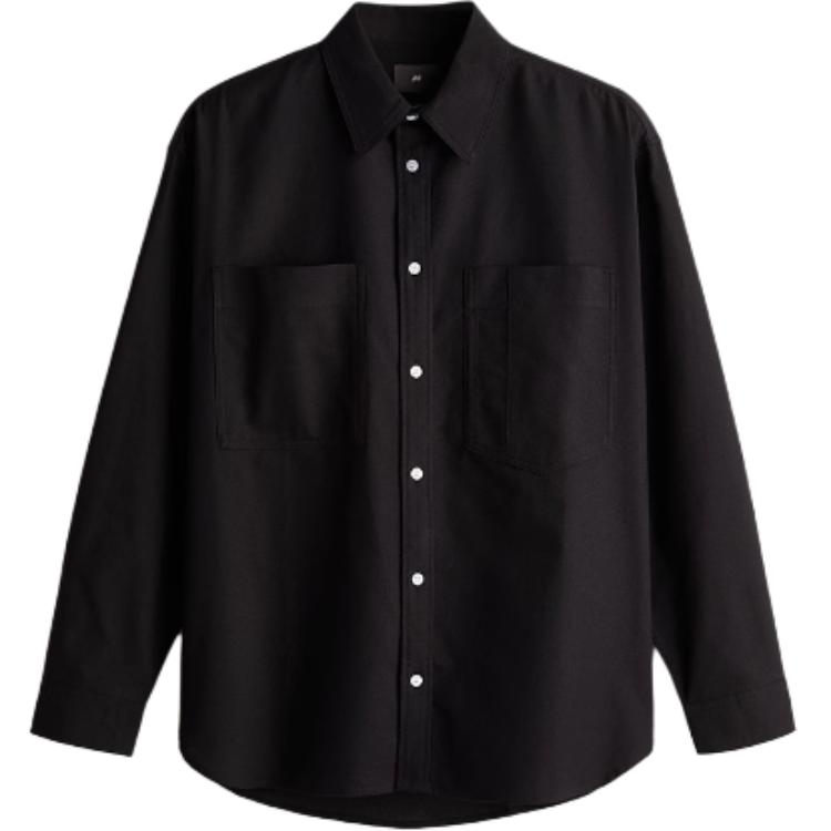H&M Мужская рубашка с черным лацканом, средней кроя, другие
H&M Мужская рубашка с черным лацканом, средней кроя, другие