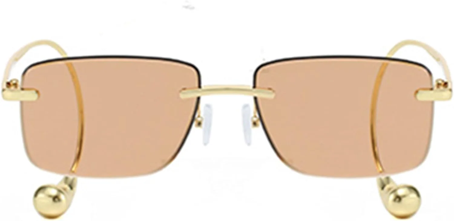 bullabulling Модные квадратные солнцезащитные очки для мужчин и женщин, без оправы, металлическая рама, винтажные ретро-очки 90-х, защита UV400, Champagne
bullabulling Модные квадратные солнцезащитные очки для мужчин и женщин, без оправы, металлическая рама, винтажные ретро-очки 90-х, защита UV400, Champagne