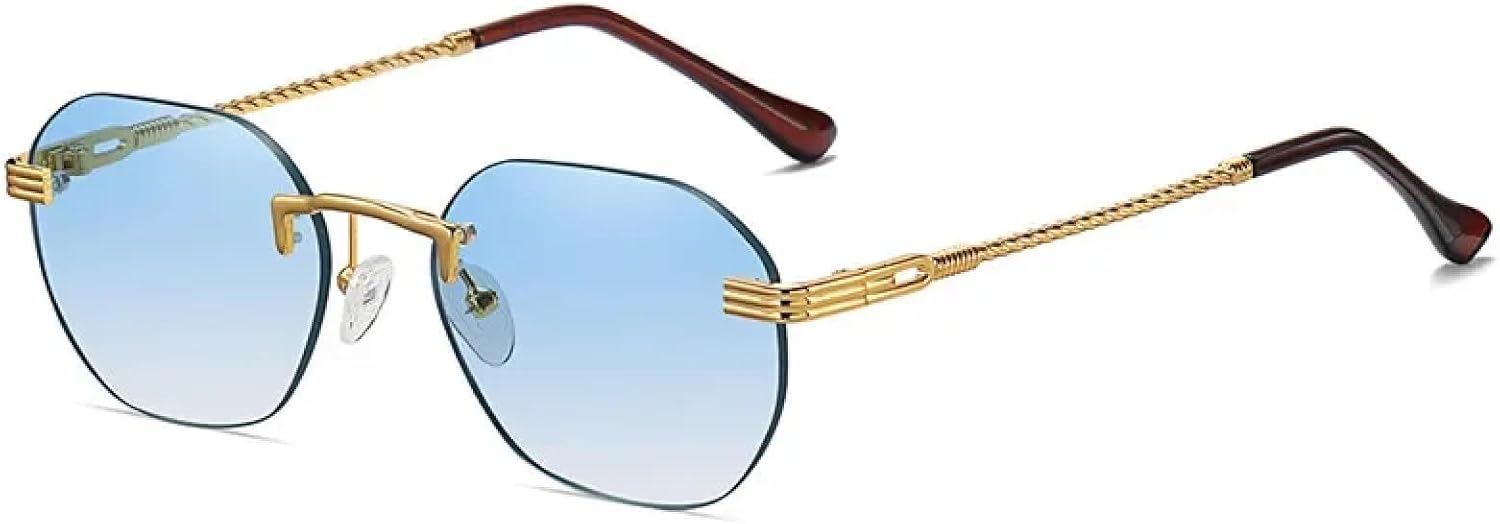 Солнцезащитные очки с защитой от УФ-излучения UV400 | Металлическая оправа, градиентные линзы | Для женщин и мужчин, для занятий спортом на открытом воздухе и вождения DSVIGF, Gold Blue
Солнцезащитные очки с защитой от УФ-излучения UV400 | Металлическая оправа, градиентные линзы | Для женщин и мужчин, для занятий спортом на открытом воздухе и вождения DSVIGF, Gold Blue