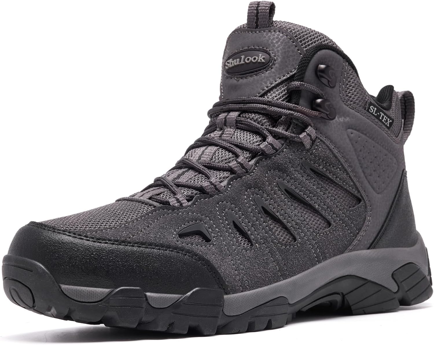 Мужские водонепроницаемые походные ботинки SHULOOK, противоскользящие, легкие, средние по высоте, дышащие, для хайкинга и треккинга, серый
Мужские водонепроницаемые походные ботинки SHULOOK, противоскользящие, легкие, средние по высоте, дышащие, для хайкинга и треккинга, серый