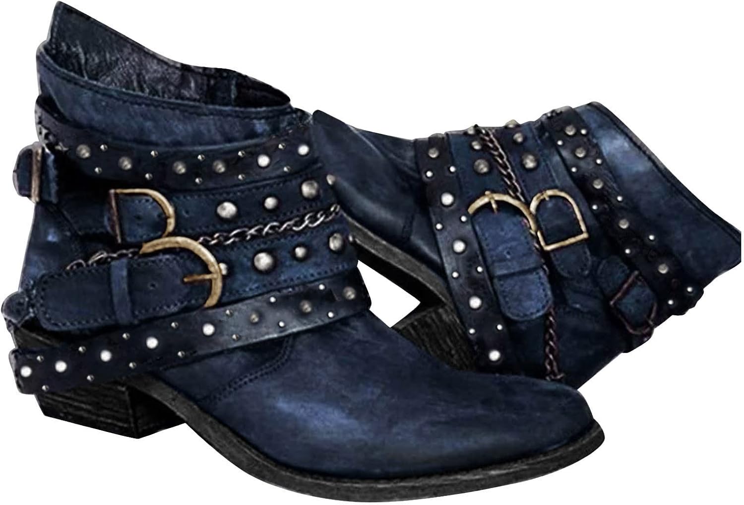 Женские винтажные боевые ботинки Hbeylia, готические, с заклепками, металлической пряжкой, синий
Женские винтажные боевые ботинки Hbeylia, готические, с заклепками, металлической пряжкой, синий