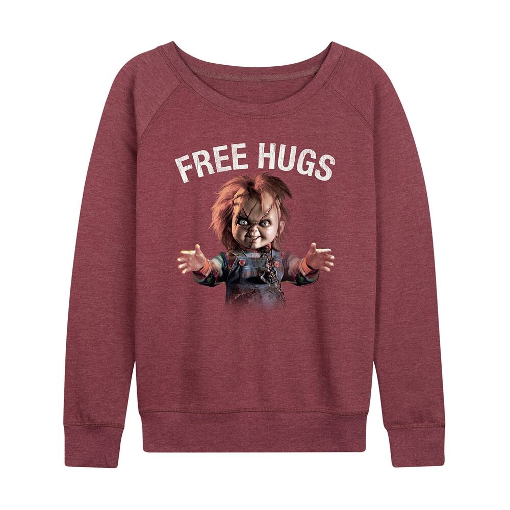 Женский легкий свитшот из френч терри Chucky Free Hugs Licensed Character, цвет Heather Dark Red
Женский легкий свитшот из френч терри Chucky Free Hugs Licensed Character, цвет Heather Dark Red