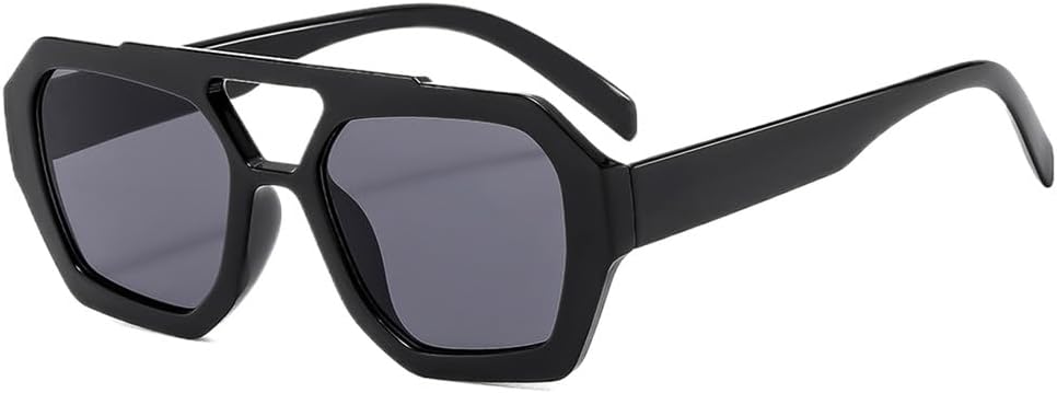 Ретро-солнцезащитные очки большого размера для женщин и мужчин — конструкция с двойной перемычкой и защитой от УФ-излучения UV400 — идеально подходят для путешествий и активного отдыха на природе DSVIGF, Black Black
Ретро-солнцезащитные очки большого размера для женщин и мужчин — конструкция с двойной перемычкой и защитой от УФ-излучения UV400 — идеально подходят для путешествий и активного отдыха на природе DSVIGF, Black Black