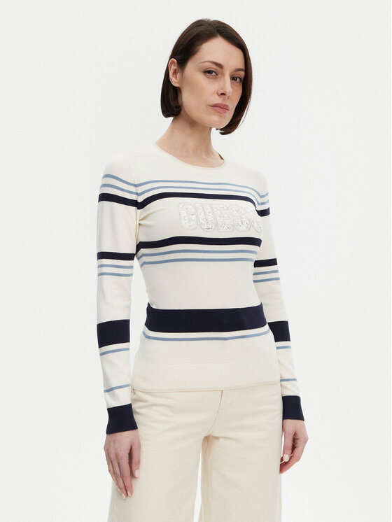 Облегающий свитер W5GR18 Z2NQ2 Guess, экрю
Облегающий свитер W5GR18 Z2NQ2 Guess, экрю