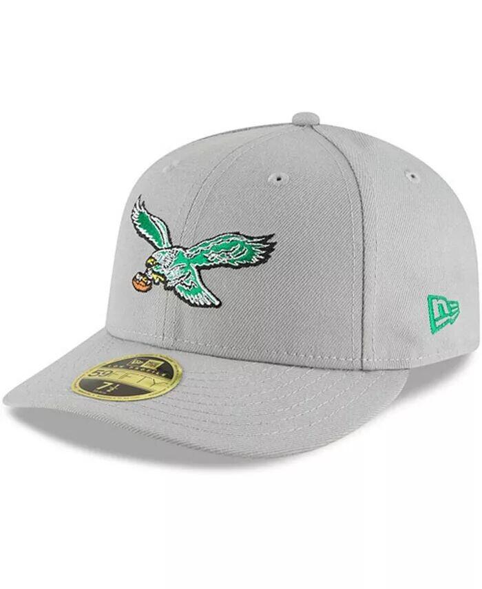 Мужская серая приталенная шляпа Philadelphia Eagles Omaha Throwback Low Profile 59FIFTY New Era
Мужская серая приталенная шляпа Philadelphia Eagles Omaha Throwback Low Profile 59FIFTY New Era