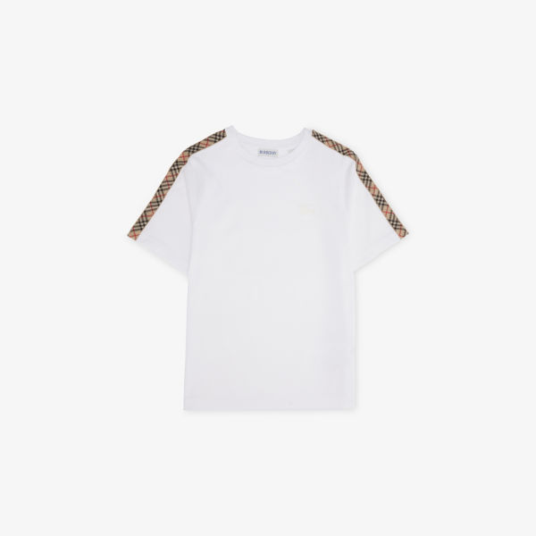Футболка Burberry с принтом и вставками, белый
Футболка Burberry с принтом и вставками, белый