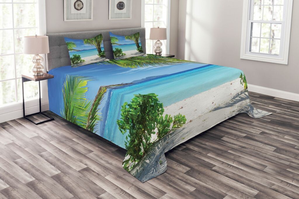 Комплект покрывала для пляжа ABAKUHAUS, Idyllic Oceanic Resort, комплект с моющимися наволочками, для односпальных кроватей 220 x 220 см, цвет Green Aqua Coconut
Комплект покрывала для пляжа ABAKUHAUS, Idyllic Oceanic Resort, комплект с моющимися наволочками, для односпальных кроватей 220 x 220 см, цвет Green Aqua Coconut