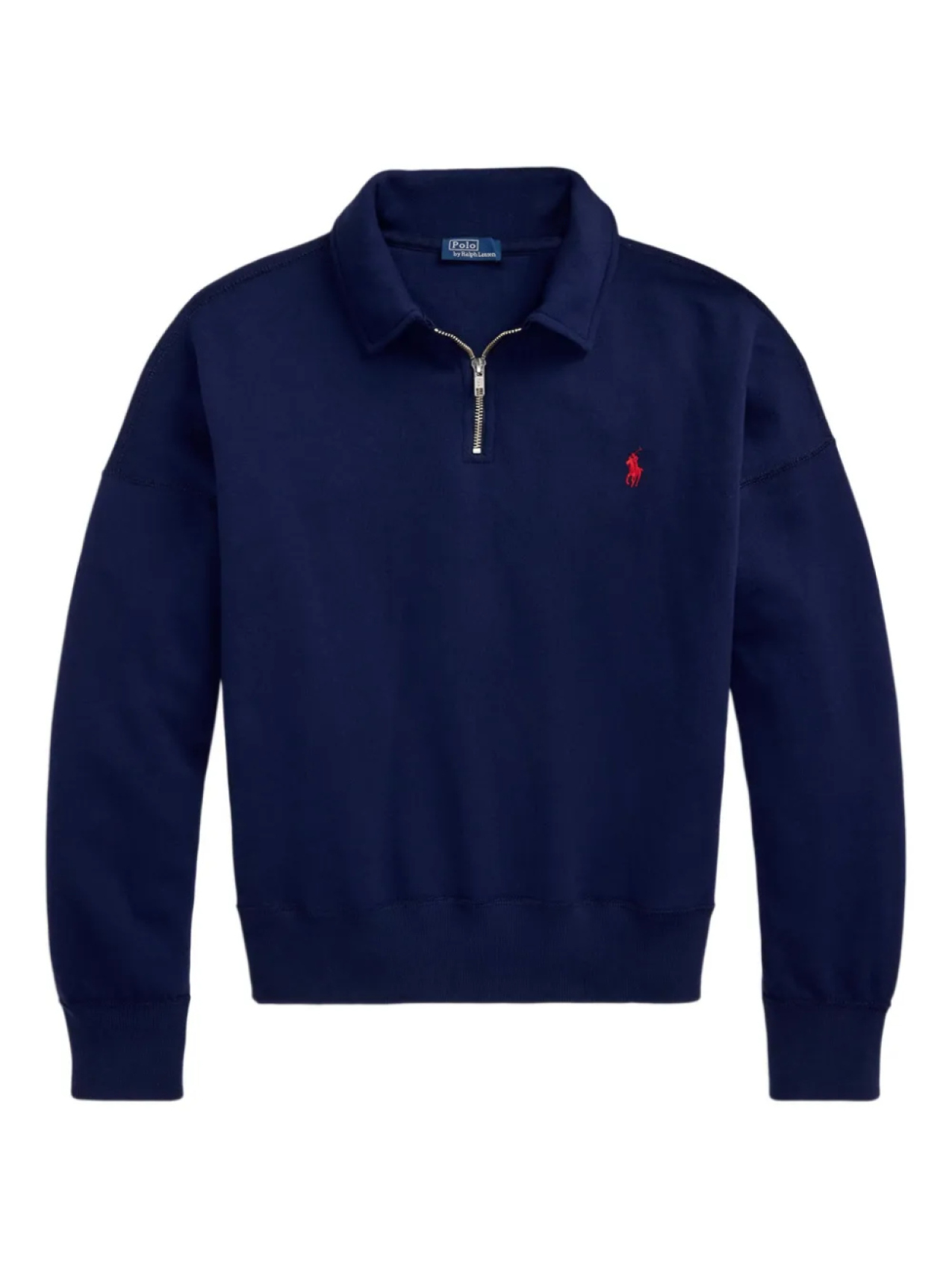 Polo Ralph Lauren толстовка с воротником на молнии, синий 
Polo Ralph Lauren толстовка с воротником на молнии, синий