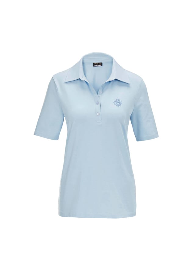 Короткий размер: эластичная удобная рубашка поло Goldner, голубой
Короткий размер: эластичная удобная рубашка поло Goldner, голубой