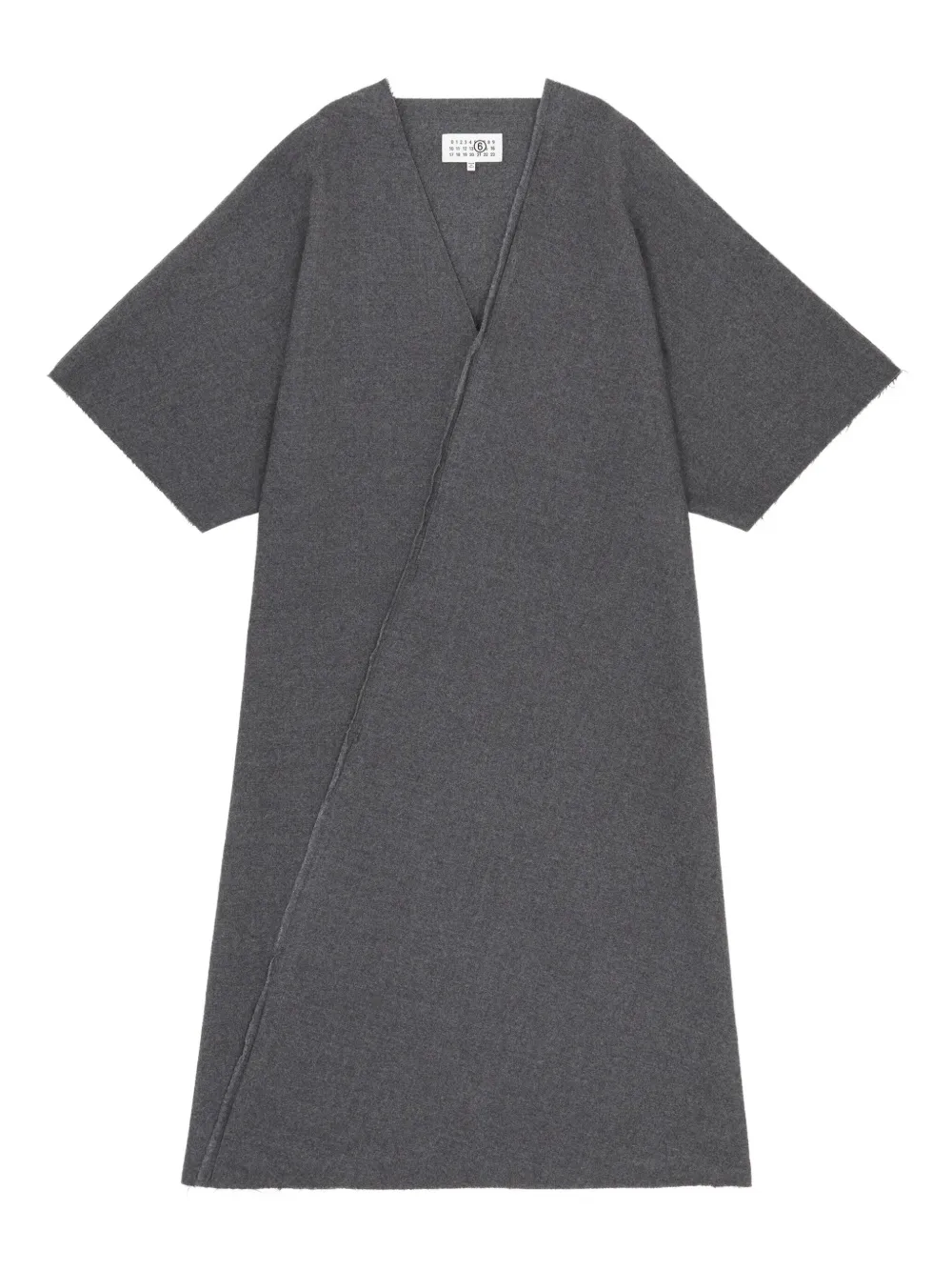 Платье миди с V-образным вырезом MM6 Maison Margiela, серый
Платье миди с V-образным вырезом MM6 Maison Margiela, серый