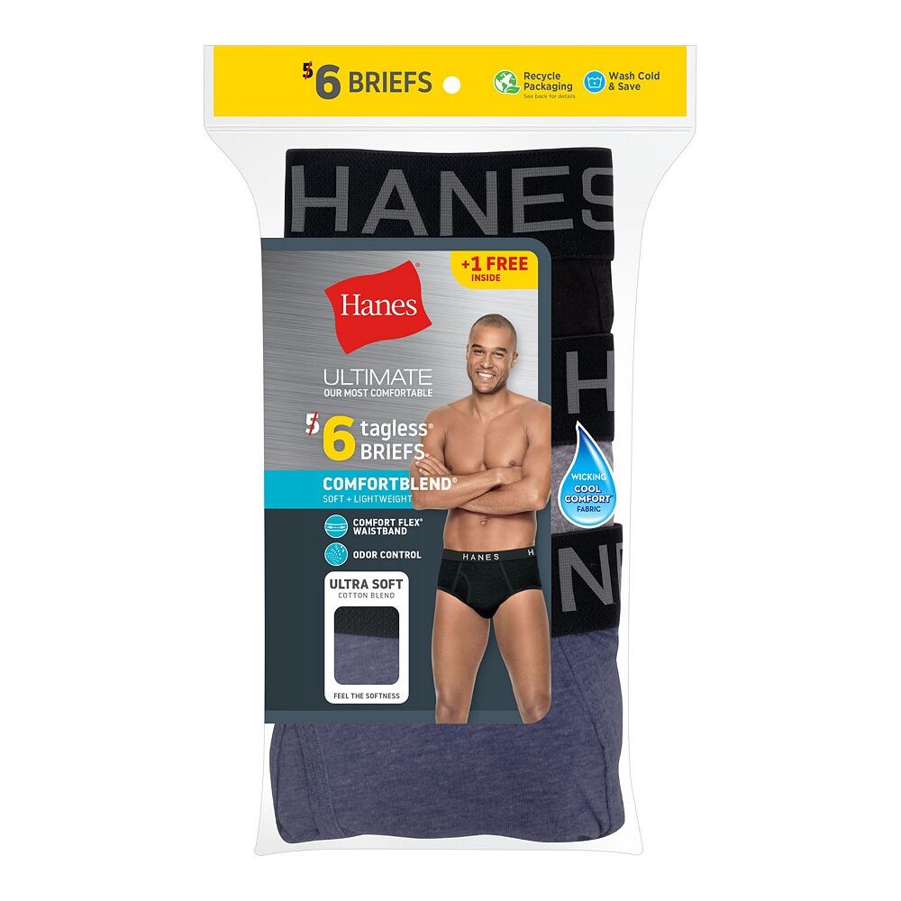 Мужские трусы Hanes 5+1 Bonus Pack ComfortБрифы Blend Fresh IQ, цвет Assorted
Мужские трусы Hanes 5+1 Bonus Pack ComfortБрифы Blend Fresh IQ, цвет Assorted