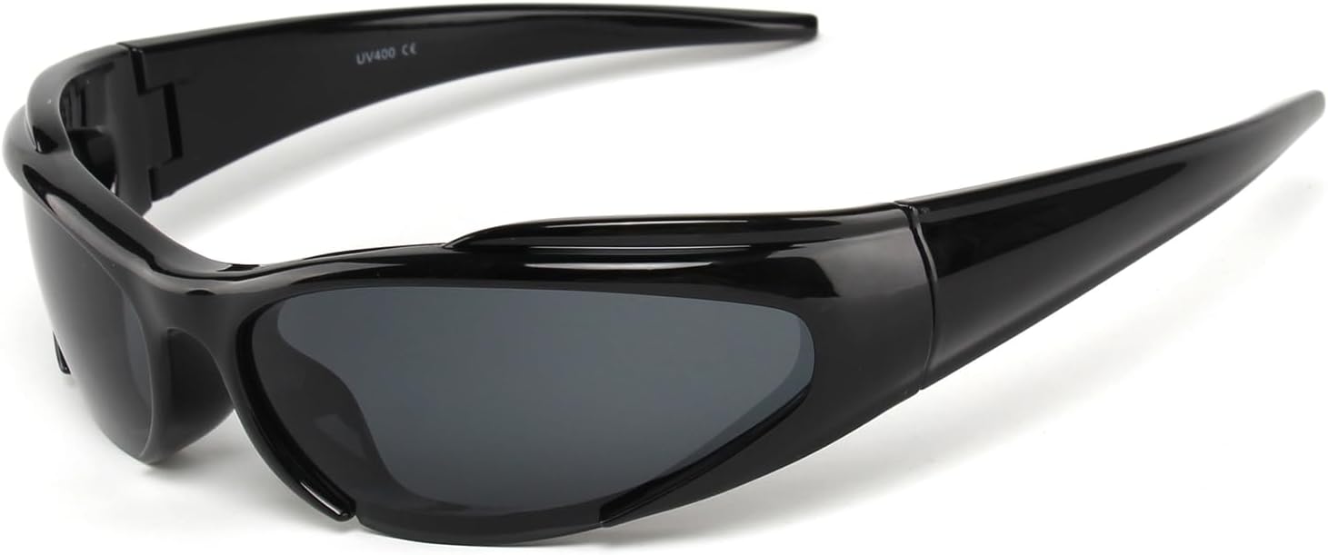 Солнцезащитные очки KENBO Y2K, обтекаемая форма, футуристические солнцезащитные очки для мужчин и женщин, овальная форма, модные спортивные солнцезащитные очки большого размера, Black Frame / Grey Lens
Солнцезащитные очки KENBO Y2K, обтекаемая форма, футуристические солнцезащитные очки для мужчин и женщин, овальная форма, модные спортивные солнцезащитные очки большого размера, Black Frame / Grey Lens