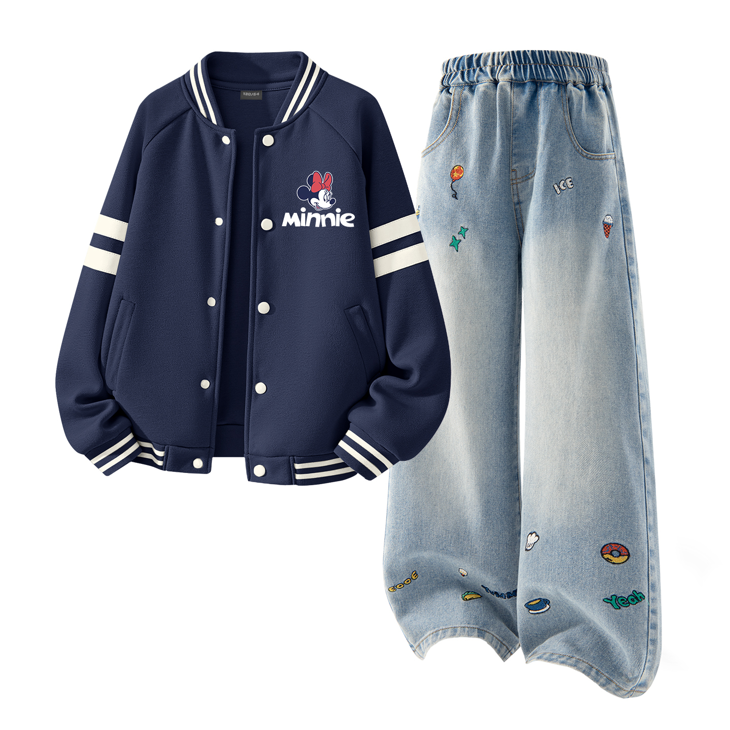 Детский спортивный комплект Casual Sportswear 2 Piece Set Disney, elegant minnie k темно-синий+solid color denim синий
Детский спортивный комплект Casual Sportswear 2 Piece Set Disney, elegant minnie k темно-синий+solid color denim синий