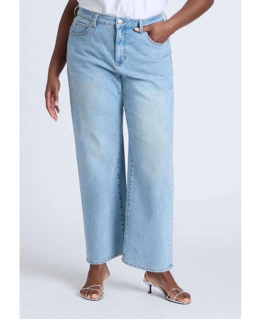 Женские джинсы прямого кроя The Sparkle Naomi ELOQUII, Vintage blue
Женские джинсы прямого кроя The Sparkle Naomi ELOQUII, Vintage blue