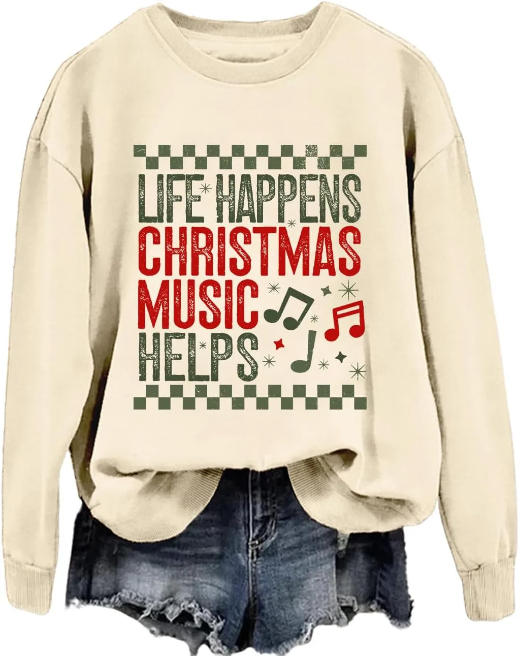 Свитшот Life Happens Christmas Music Helps TrueSHE
Свитшот Life Happens Christmas Music Helps TrueSHE