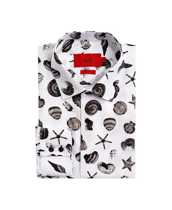 Рубашка для мальчиков Big Boys Slim Fit с принтом морских ракушек Elie Balleh, белый
Рубашка для мальчиков Big Boys Slim Fit с принтом морских ракушек Elie Balleh, белый