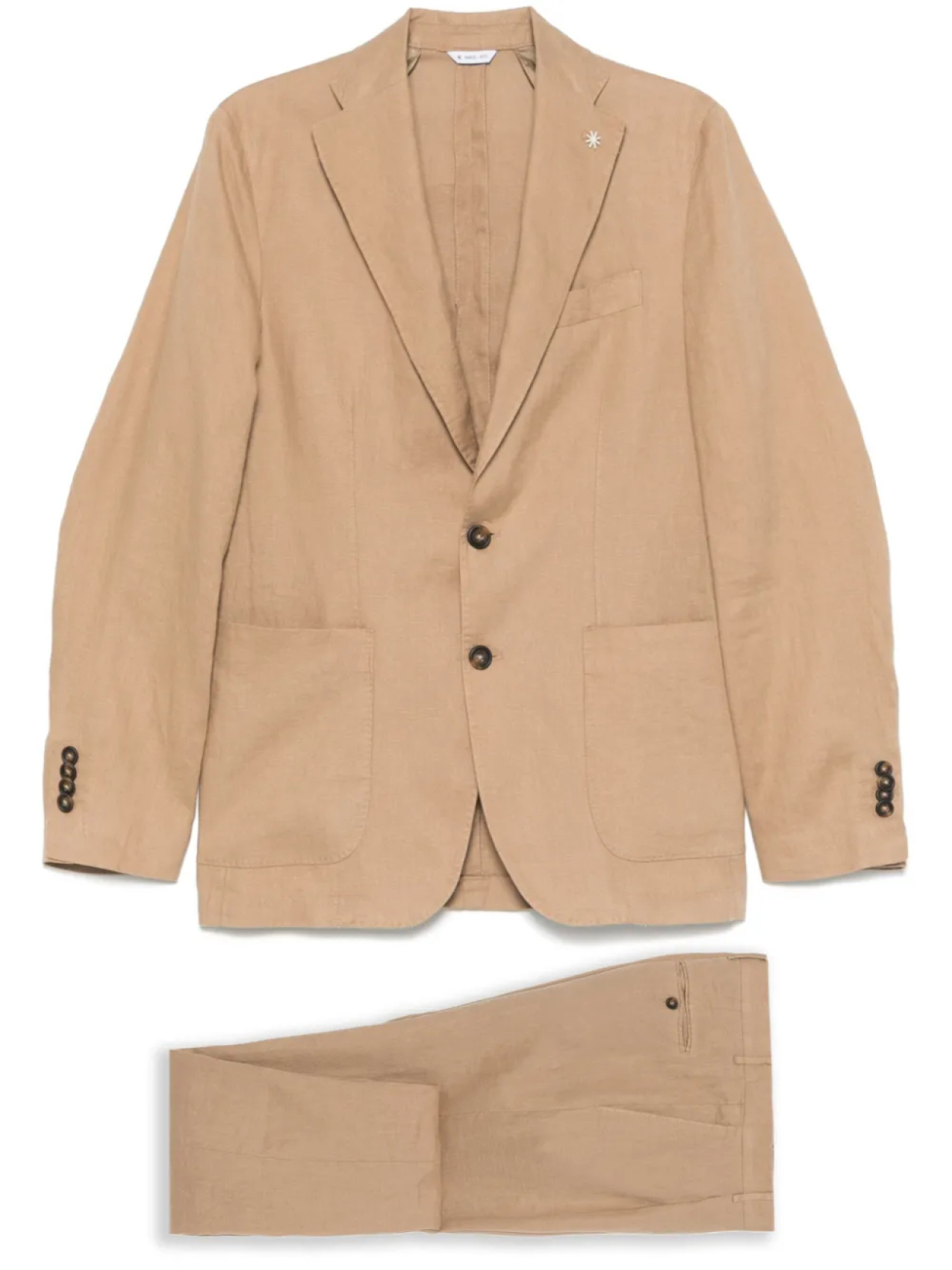 Льняной однобортный костюм Manuel Ritz, нейтральный
Льняной однобортный костюм Manuel Ritz, нейтральный