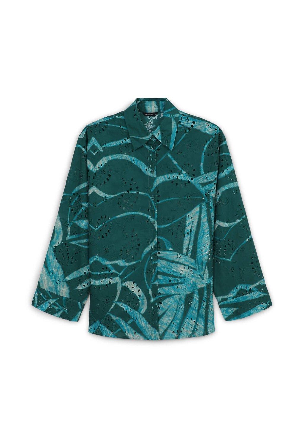 Блузка на пуговицах Calliope, темно-зеленый
Блузка на пуговицах Calliope, темно-зеленый