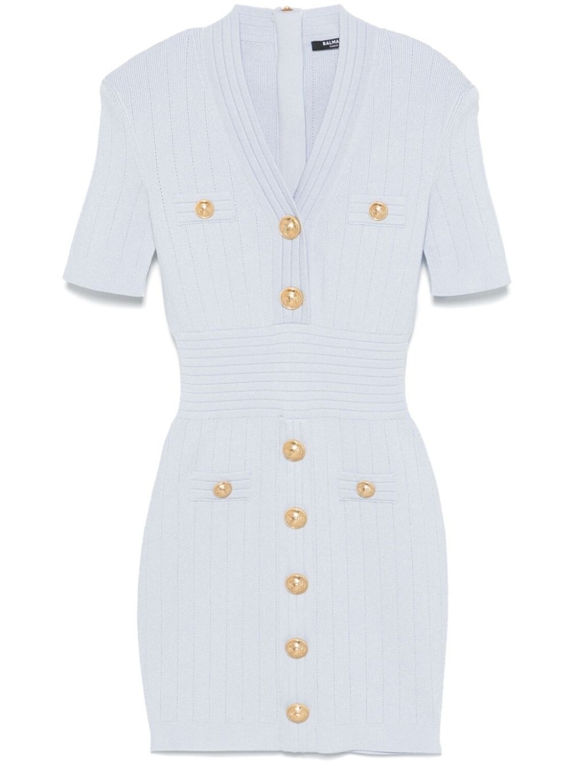 Balmain трикотажное платье мини с пуговицами, синий
Balmain трикотажное платье мини с пуговицами, синий