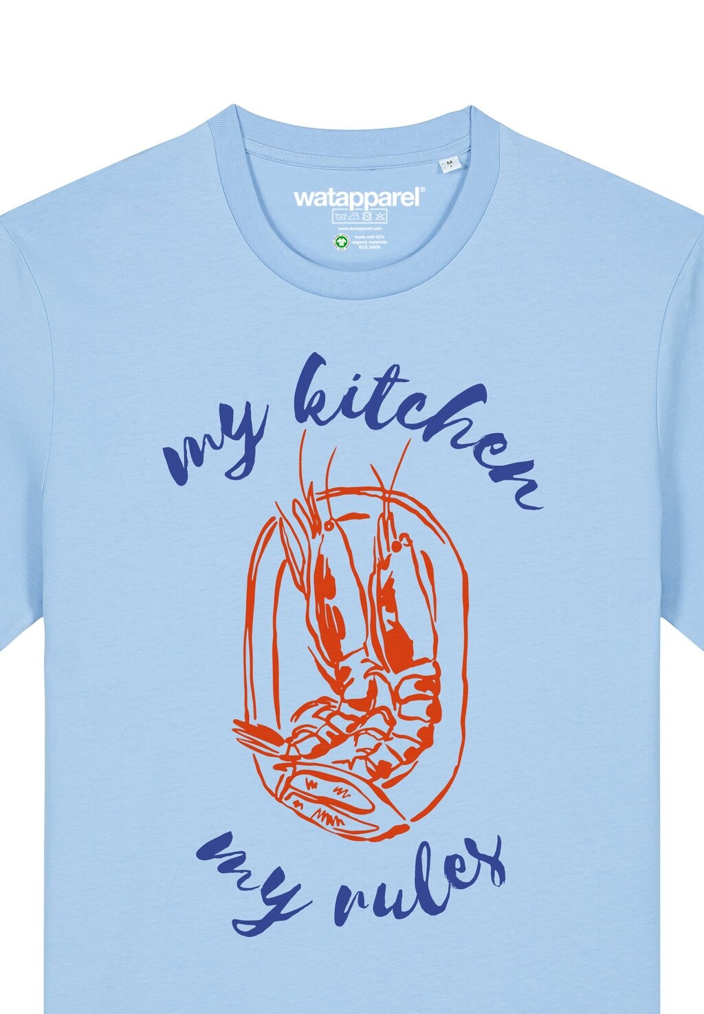 Футболка с принтом MY KITCHEN MY RULES watapparel, светло-голубой
Футболка с принтом MY KITCHEN MY RULES watapparel, светло-голубой
