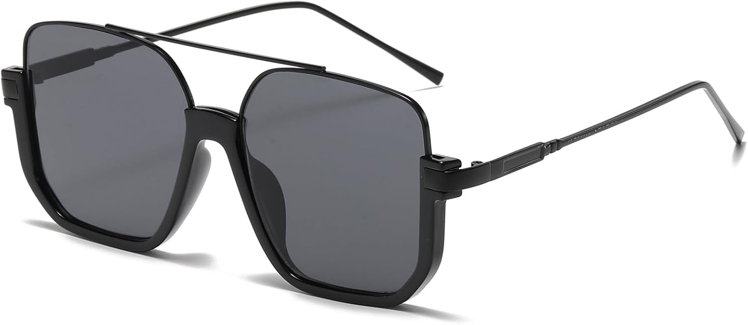 Солнцезащитные очки Long Keeper Retro Oversize Pilot для женщин и мужчин, квадратные, в авиационном стиле, полуободковые, модные, в стиле 70-х, Black Frame - Dark Grey Lens
Солнцезащитные очки Long Keeper Retro Oversize Pilot для женщин и мужчин, квадратные, в авиационном стиле, полуободковые, модные, в стиле 70-х, Black Frame - Dark Grey Lens