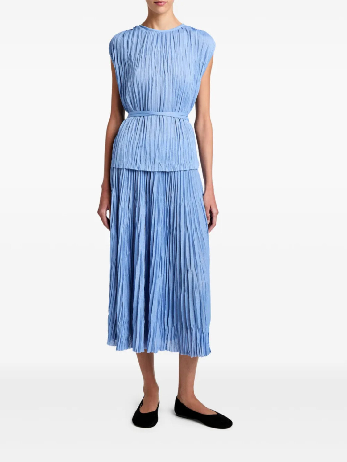 Блузка Proenza Schouler White Label Lyra, синий 
Блузка Proenza Schouler White Label Lyra, синий