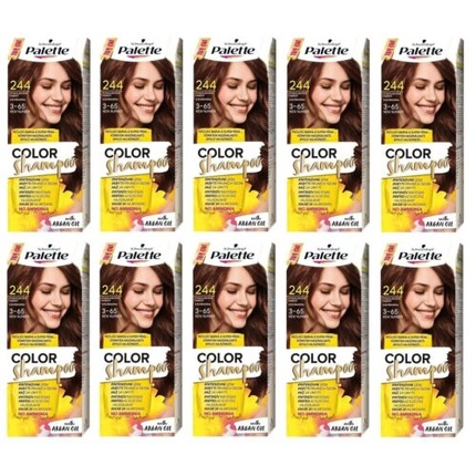 Палитра Color Шампунь-краска для волос 3-65 244 Кофейно-коричневый - Упаковка из 10 шт Schwarzkopf
Палитра Color Шампунь-краска для волос 3-65 244 Кофейно-коричневый - Упаковка из 10 шт Schwarzkopf