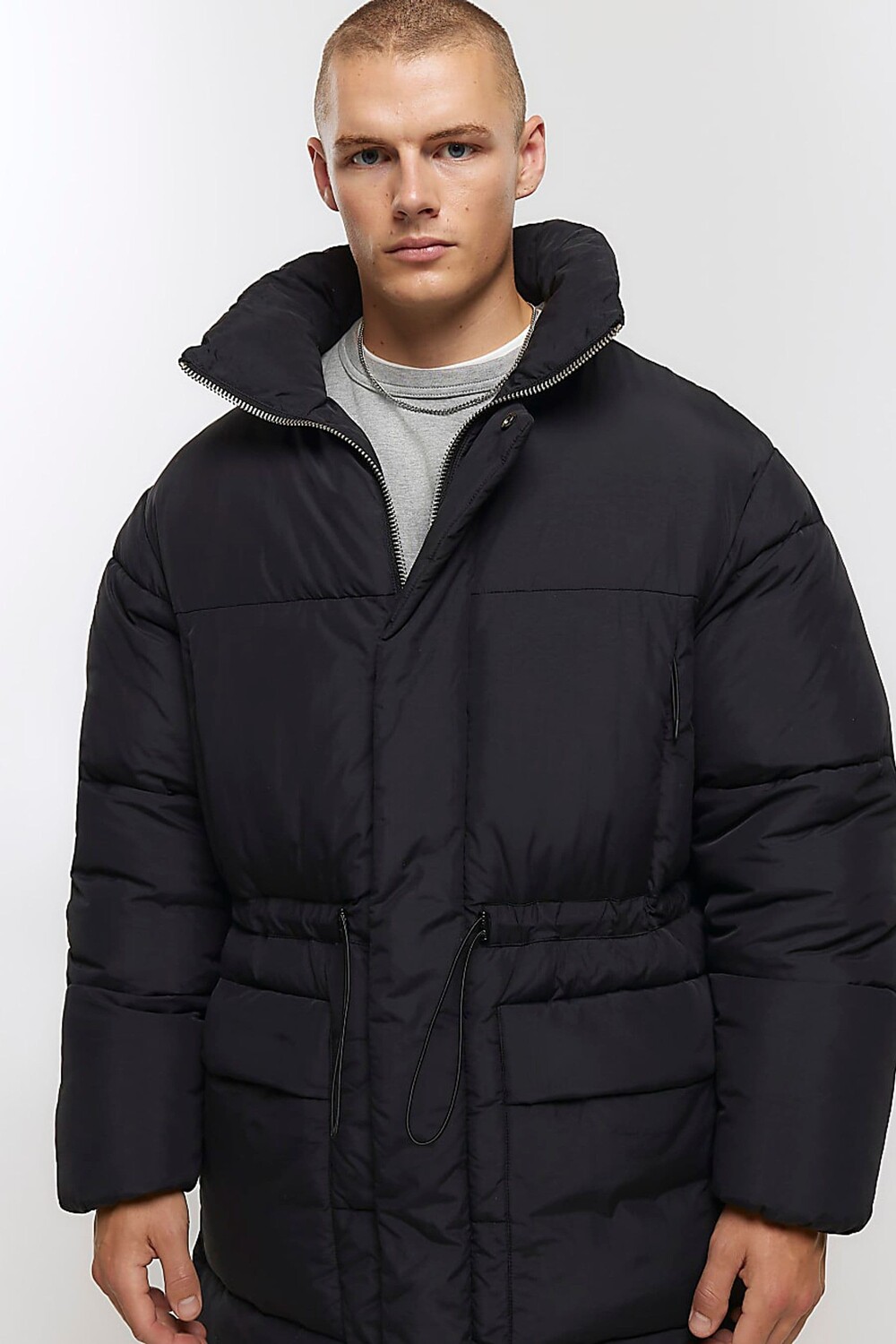 Пуховик-Парка удлиненного кроя River Island, черный
Пуховик-Парка удлиненного кроя River Island, черный