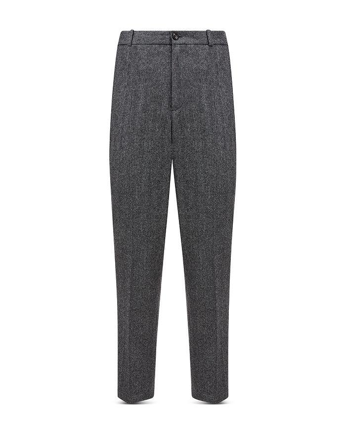 Брюки классического кроя из шерстяной смеси с узором «елочка» Moncler, черный
Брюки классического кроя из шерстяной смеси с узором «елочка» Moncler, черный