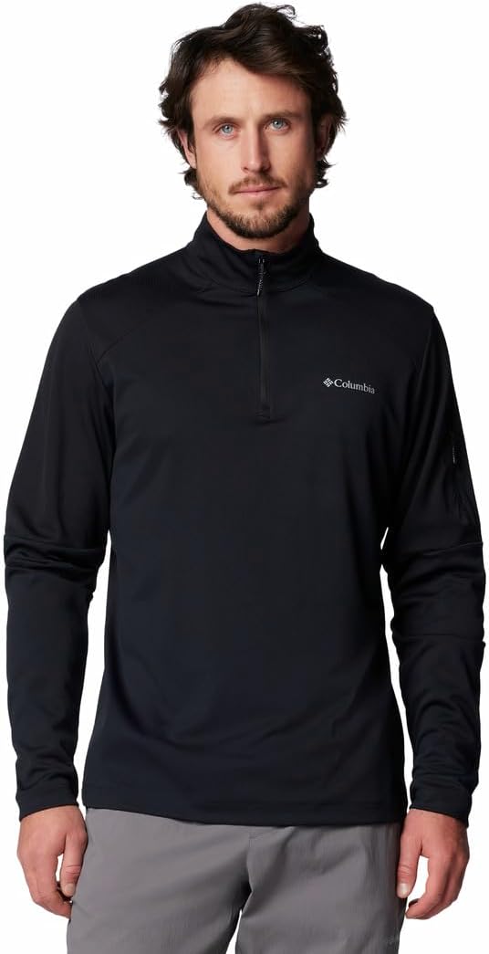 Columbia Men's Tech Knit 1/4 Zip, Black
Columbia Men's Tech Knit 1/4 Zip, Black