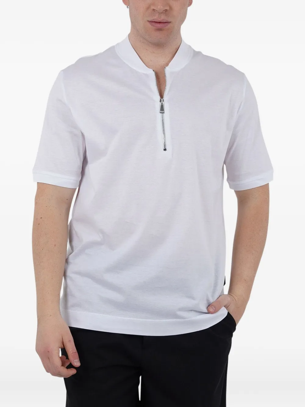 Футболка с воротником на молнии Yes London, белый
Футболка с воротником на молнии Yes London, белый