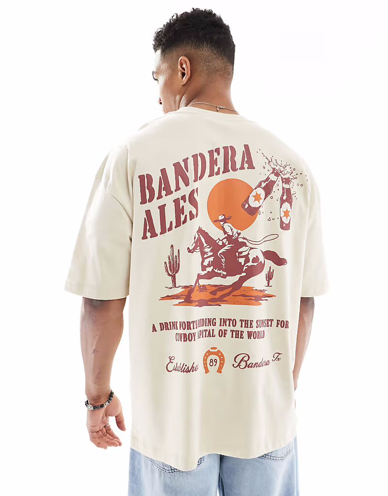 Футболка свободного кроя ASOS DESIGN бежевого цвета с живописным рисунком
Футболка свободного кроя ASOS DESIGN бежевого цвета с живописным рисунком