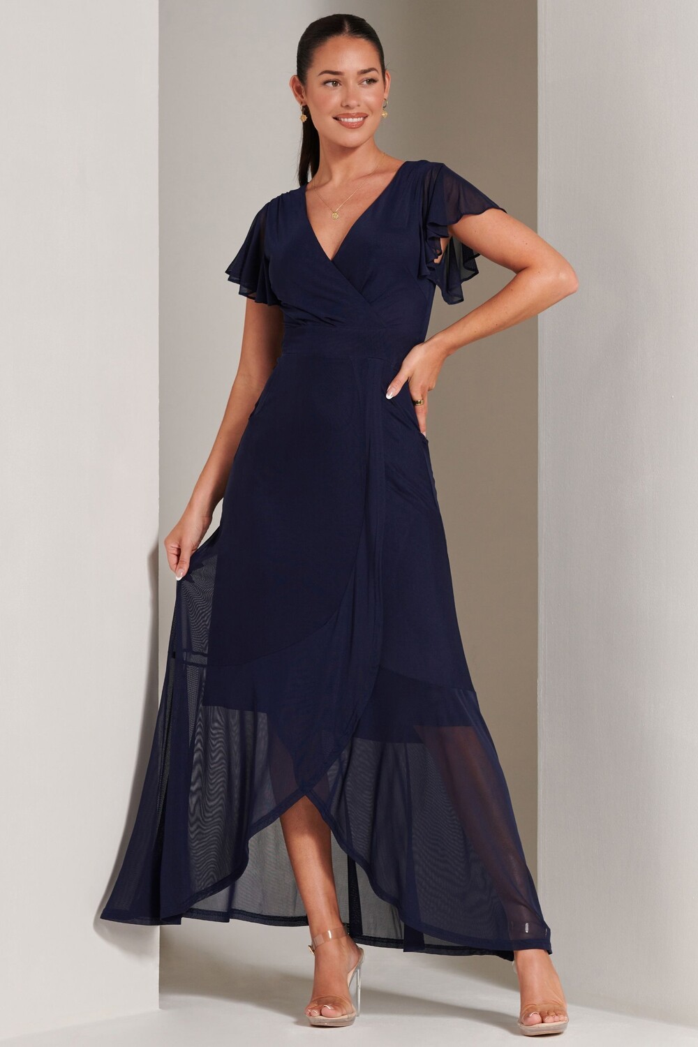 Платье макси с однотонной оборкой Racquell Jolie Moi, синий
Платье макси с однотонной оборкой Racquell Jolie Moi, синий