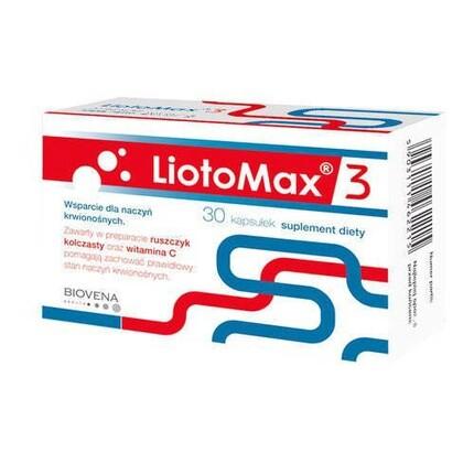 Liotomax 3 Функция кровеносных сосудов 30 капсул Экстракт можжевельника и витамин С, цинк, Biovena
Liotomax 3 Функция кровеносных сосудов 30 капсул Экстракт можжевельника и витамин С, цинк, Biovena