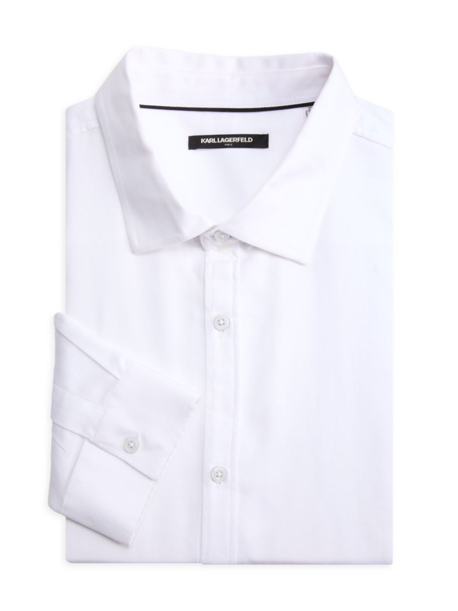 Рубашка современного кроя из тканого материала Karl Lagerfeld Paris, белый
Рубашка современного кроя из тканого материала Karl Lagerfeld Paris, белый