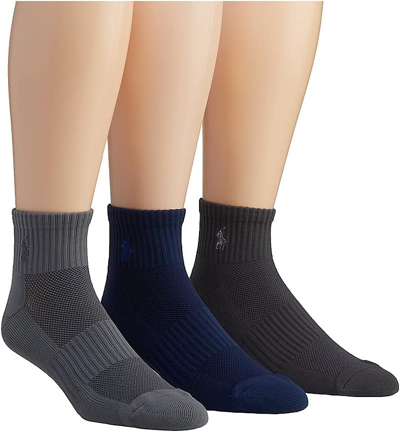 POLO RALPH LAUREN Мужские спортивные носки Tech Athletic с поддержкой свода стопы и амортизацией щиколотки (3 пары), Navy Assort
POLO RALPH LAUREN Мужские спортивные носки Tech Athletic с поддержкой свода стопы и амортизацией щиколотки (3 пары), Navy Assort