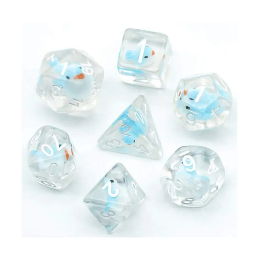 Набор Poly — Синяя птица с белым (7), Dice Sets - Resin/Acrylic - Blue, Green, & Purple (Foam Brain Games)
Набор Poly — Синяя птица с белым (7), Dice Sets - Resin/Acrylic - Blue, Green, & Purple (Foam Brain Games)