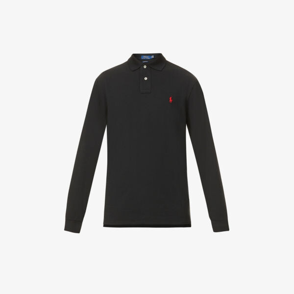 Рубашка-поло приталенного кроя из хлопкового пике с длинными рукавами и вышитым логотипом Polo Ralph Lauren, черный
Рубашка-поло приталенного кроя из хлопкового пике с длинными рукавами и вышитым логотипом Polo Ralph Lauren, черный