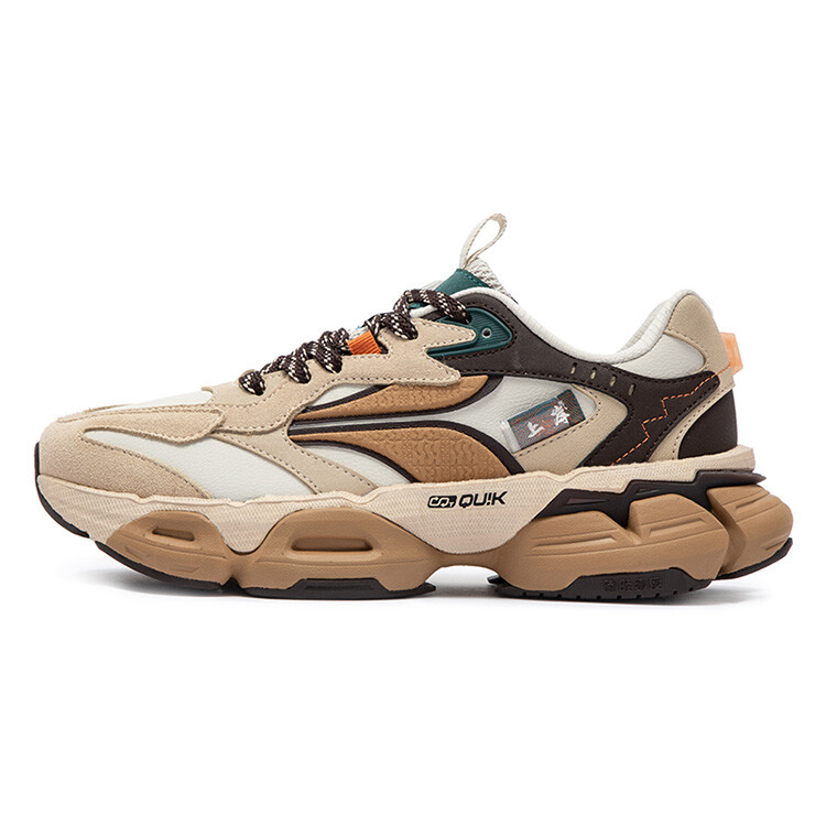 Кроссовки Spirit Eye PRO Lifestyle для мужчин с низким верхом цвета овсянки, кремового/бежевого, чайного, коричневого цвета 361°, Коричневый, Кроссовки Spirit Eye PRO Lifestyle для мужчин с низким верхом цвета овсянки, кремового/бежевого, чайного, коричне