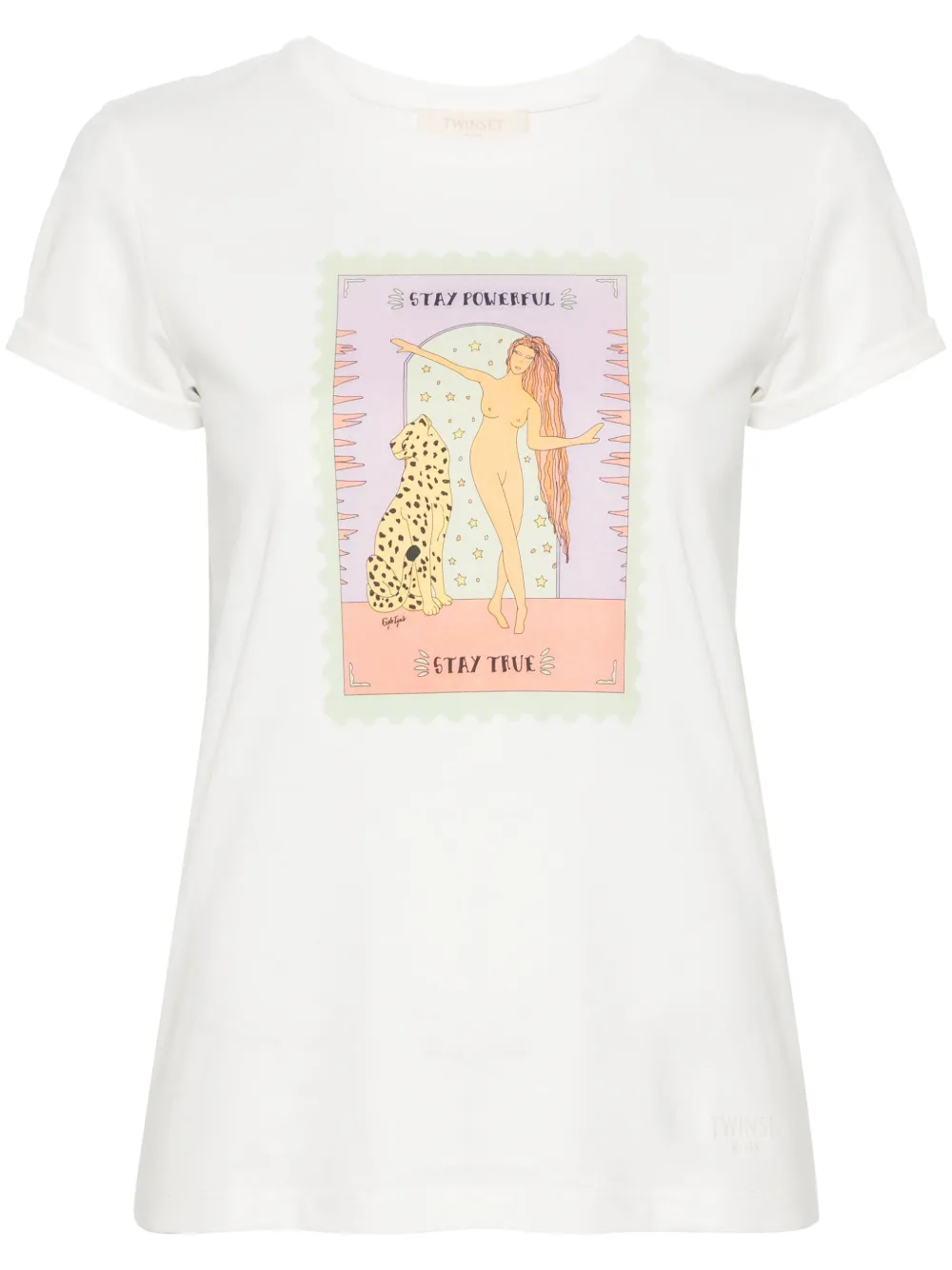 Футболка с вышитым логотипом TWINSET, белый
Футболка с вышитым логотипом TWINSET, белый