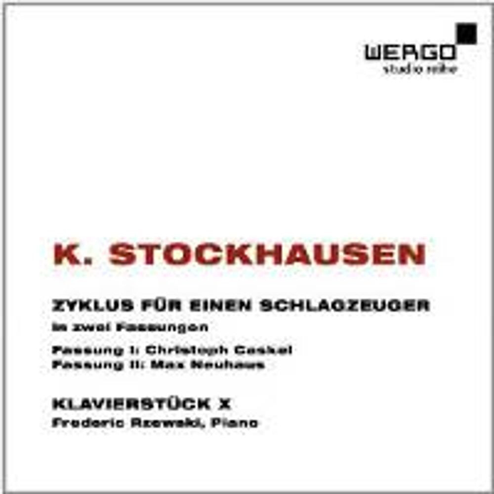 Диск CD Karlheinz Stockhausen: Zyklus Fur Einen Schlagzeuger / Klavierstuck X - Karlheinz Stockhausen, Max Neuhaus, Christoph Caskel, Frederic Rzewski
Диск CD Karlheinz Stockhausen: Zyklus Fur Einen Schlagzeuger / Klavierstuck X - Karlheinz Stockhausen, Max Neuhaus, Christoph Caskel, Frederic Rzewski