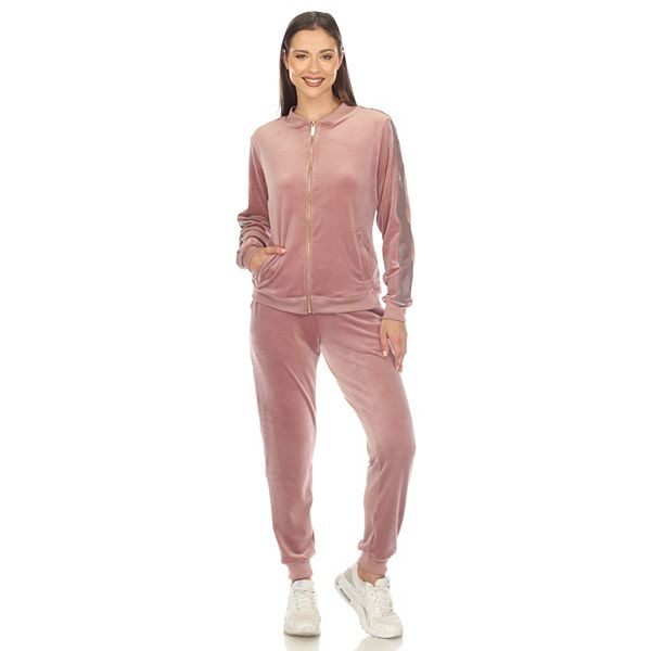 Женский велюровый костюм из 2 предметов с полоской из искусственной кожи Wm Fashion, Pink
Женский велюровый костюм из 2 предметов с полоской из искусственной кожи Wm Fashion, Pink