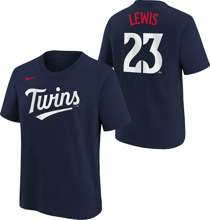 Темно-синяя футболка Nike Youth Minnesota Twins Royce Lewis #23
Темно-синяя футболка Nike Youth Minnesota Twins Royce Lewis #23