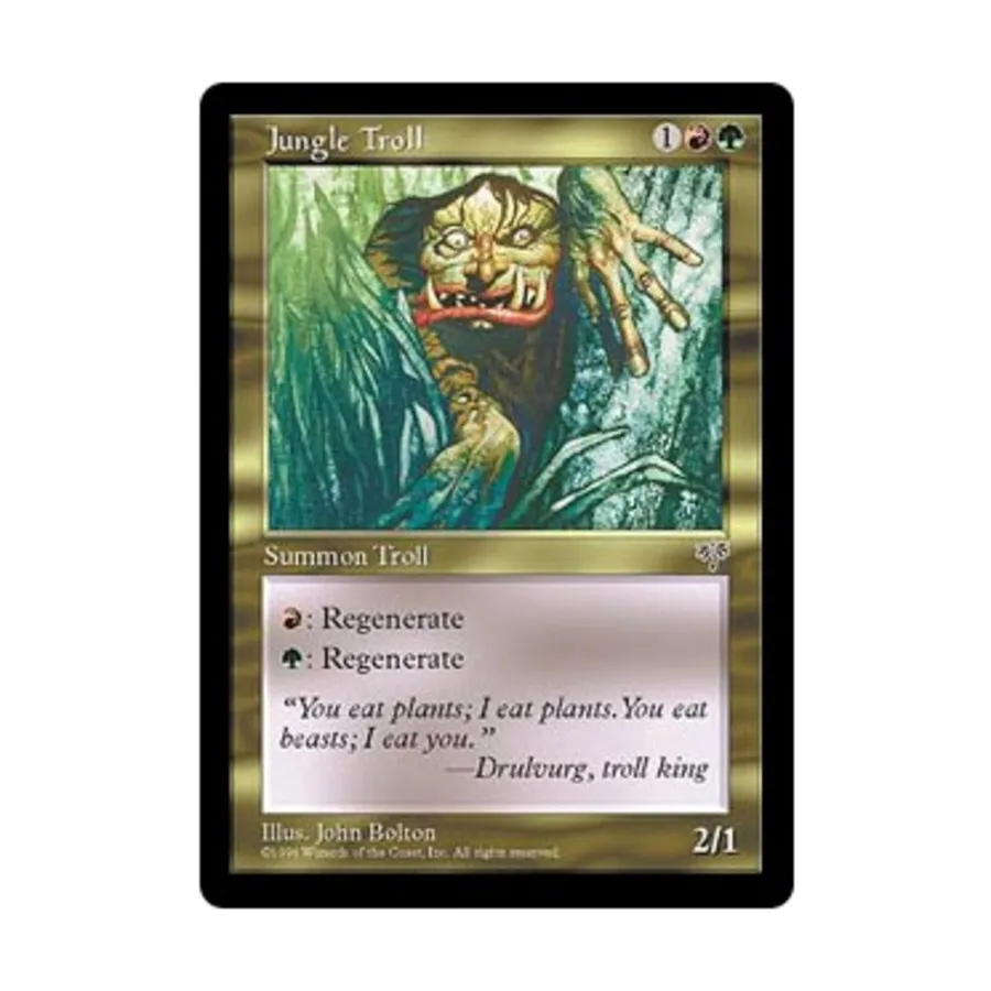 CCG Джунглевой тролль (клавиша C), MTG - Mirage
CCG Джунглевой тролль (клавиша C), MTG - Mirage