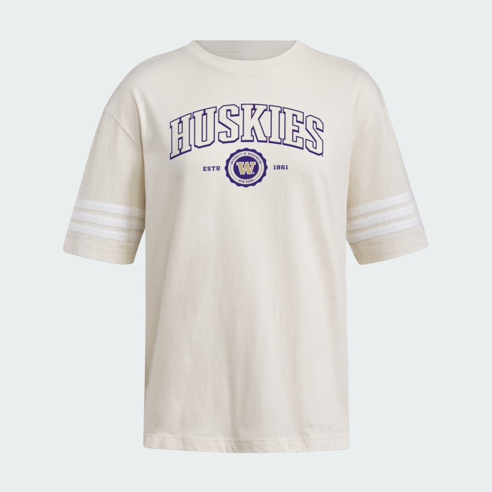 Футболка Adidas Washington Huskies Women's Exclusive 3-Stripes Tee, цвет Wonder White/White/Ncaa-Wtn-6vb
Футболка Adidas Washington Huskies Women's Exclusive 3-Stripes Tee, цвет Wonder White/White/Ncaa-Wtn-6vb